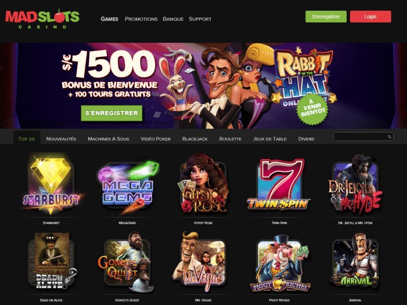 Découvrez les Offres de Bonus Inédites du Mad Casino France en 2024
